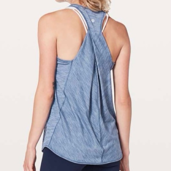 LULULEMON Essential Tank in Heathered Peri Purple Color - Picture 8 of 11
